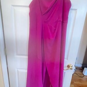 Elegant Magenta Evening Dress
